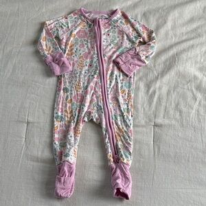 Caden Lane Pastel Floral Kids Footie